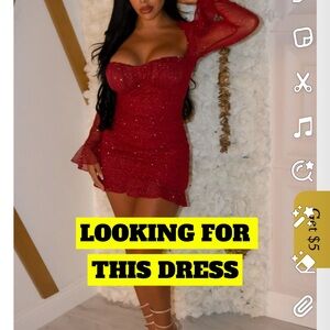 Looking for siya glitter mini dress size SMALL
